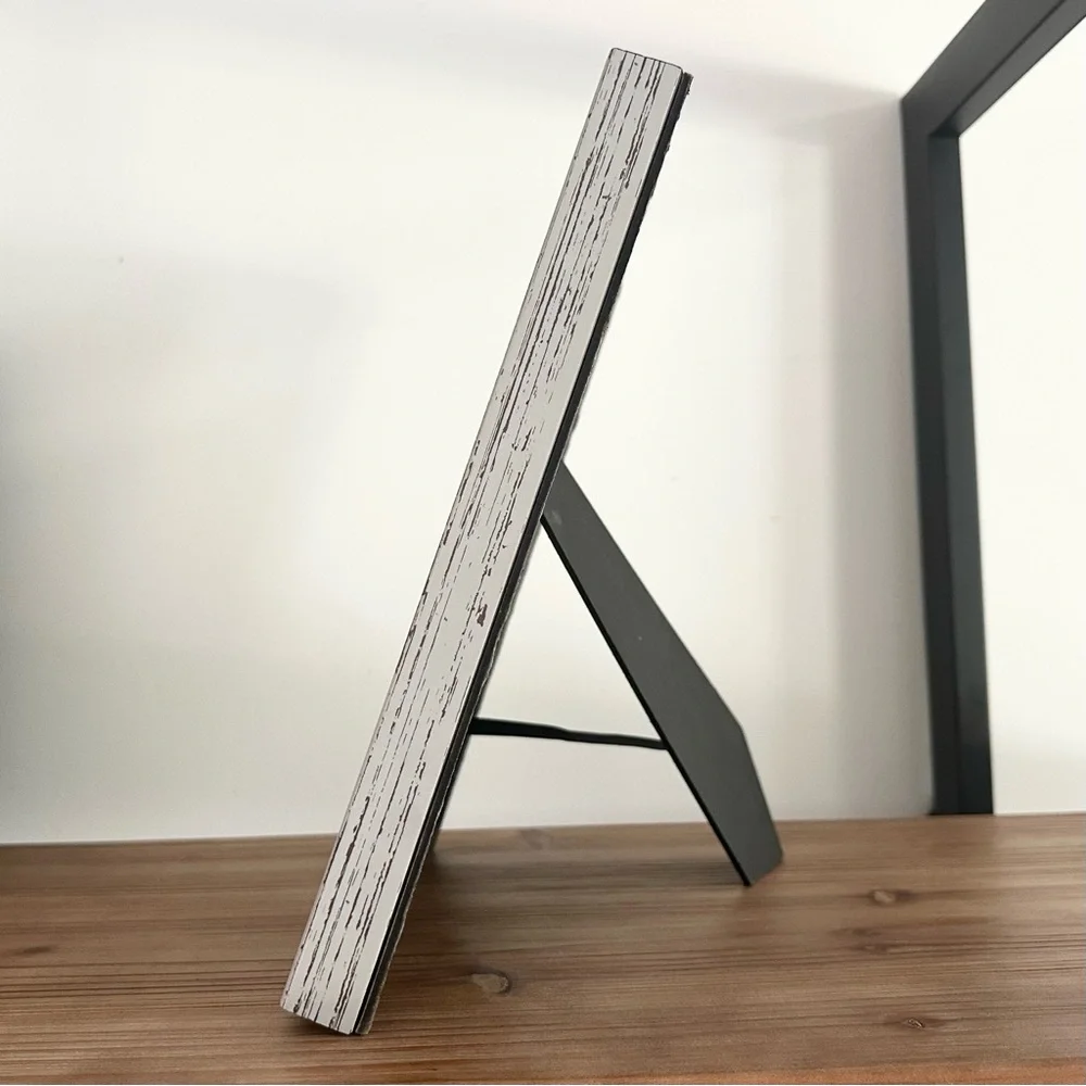 8x10 Two-tone Grey Distressed Wood Picture Frame - Farmhouse